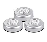 BagLEv LED Battery-Powered Push Light, Strong Stick-On Wireless Touch Light,USB Rechargeable Night Light for Bedroom, Wardrobe, Kitchen, Hallway (2)