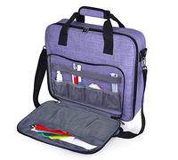 Baglher | Borsa per ricami, borsa per progetti da Ricamo multifunzionale, kit da Ricamo di Grande capacità (filo da Ricamo e materiali di consumo), con tracolla (Solo borsa) Viola