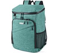 BAGLHER Cooler Backpack 30 Cans - Insulated Leakproof Waterproof Backpack Cooler, Lightweight Portable for Camping, Beach, Hiking, Green