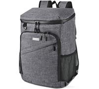 BAGLHER Lightweight Insulated Cooler Backpack - 30 Cans, Leak-Proof for Lunch, Picnic, Hiking, Camping Trips, Grey