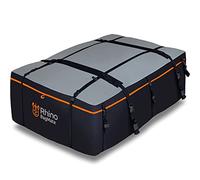 BagMate Military-Grade Waterproof Roof Bag - Rooftop Cargo Carrier - 19 Cubic Feet. (540L) with 4 Door Hooks, Zipper/Buckle Closure, Extra Strap - Black Roof Bag for Cars with or Without Rack