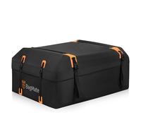 BAGMATE Waterproof Car Roof Bag - Car Rooftop Cargo Carrier Bag - 19 Cubic Ft Roof Rack Cargo Carrier, Includes Anti-Slip Mat, 4 Door Hooks, Reinforced Zipper/Buckle, with or Without Rack