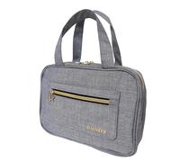 BAGNEER Travel Toiletry Bag with Hanging Hook, Water-resistant Makeup Cosmetic Bag Travel Organizer for Accessories, Shampoo, Full-Set Toiletries Container, Gray, M, Travel