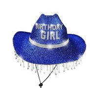 BAGNL COMPLENTRI Girls Hats - Shiny Birthday Girl Hats, Sparkly Rhinestone Cowboy Cap for Women | Party Hat for Kids and Adults, Elegant Hat
