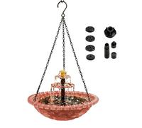 Bagno Per Solare - A Cascata Decorativa Resistant Agli Agenti Atmosferici | Flusso Acqua Degli,per Esterni Giardino Cortile Patio Portico Alimentazione Fauna Selvatica Col