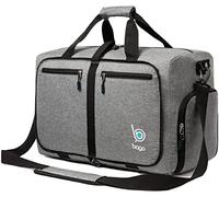 bago Holdall Bags for Men & Women - 40L Spacious Holdall Bag with Shoe Compartment - Save Time & Travel The World in Style & Convenience - Durable, Lightweight & Foldable Duffle Bag (SnowGray)