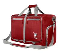 bago Holdall Bags for Men & Women - 40L Spacious Holdall Bag with Shoe Compartment - Save Time & Travel The World in Style & Convenience - Durable, Lightweight & Foldable Duffle Bag (Red)
