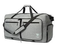 bago Holdall Bags for Men & Women - 60L Spacious Holdall Bag with Shoe Compartment - Save Time & Travel The World in Style & Convenience - Durable, Lightweight & Foldable Duffle Bag (SnowGray)