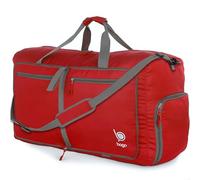 bago Holdall Bags for Men & Women - 60L Spacious Holdall Bag with Shoe Compartment - Save Time & Travel The World in Style & Convenience - Durable, Lightweight & Foldable Duffle Bag (Red)