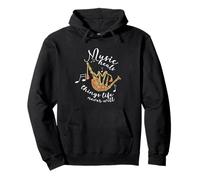 Bagpipe Music heals things life never will Bagpiper Scotland Pullover Hoodie