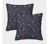 Bagpipes-Celtic Folk Design Pillow Covers 2 Pack Cozy Pillowcase Art Cushion Covers Polyester Decor Couch Living Room 40x40cm
