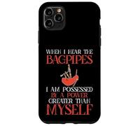 Bagpipes Humor Possessed by Great Power Bagpiper Case for iPhone 11 Pro Max