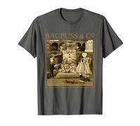 Bagpuss & Co Prof Yaffle Gabriel & Madeleine Retro T-Shirt, Men, Asphalt Grey, Medium