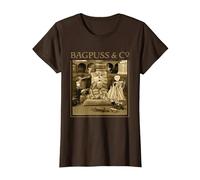 Bagpuss & Co Prof Yaffle Gabriel & Madeleine Retro T-Shirt, Women, Brown, Large