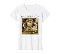 Bagpuss & Co Prof Yaffle Gabriel & Madeleine Retro T-Shirt, Women, White, Small