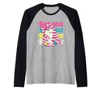 Bagpuss Eddie & Jenny Mouse Retro Kids TV Raglan Baseball Tee