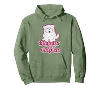 Bagpuss Magic Words Dear Catpuss Retro Kids TV Pullover Hoodie, Adult Unisex, Sage Green, Large