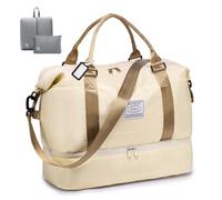 BAGROUPS 32L Travel Bag Women's Hand Luggage Bag Large for Easyjet Hand Luggage 45 x 36 x 20 Sports Bag Waterproof Weekender Bag for Travel Duffle Fitness Training Swimming Hospital with Shoe