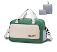 BAGROUPS Lufthansa Hand Luggage Bag 55 x 40 x 23 cm Foldable Waterproof Travel Bag 55 x 40 x 23 cm Large Expandable Hand Luggage for Aeroplane Anti-Theft Sports Bag for Weekender Fitness Women Men
