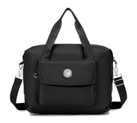 BAGROUPS Reisetasche Handgepäck 40x30x20 Foldable For Wizzair 25L Waterproof Nylon Weekend Bag Sports Bag Suitcase Organizer Travel Luggage Bag For Handbags Hospital Bags Men Women, Black