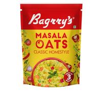 Bagrry's Masala Oatmeal 500g Bag Homestyle Classic High Fiber Protein Source Weight Control Cereal Breakfast Healthy Treats 100% Made