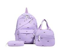 bags 3Pcs Simple Puppy Backpack Set with Handbag & Pencil Case Trip