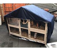Bags and Covers Direct Ltd Rabbit Hutch Cover (Fits the foxglove rabbit hutch with apex roof) (Green, Thermal Lined)