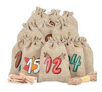Bags Christmas Advent | 24 Piece Drawstring Goodie Pouch - Festive Cookie Storage Pouch,for Teachers Students Event Planners Office Shops Stocking Stuffers Family Gatherings Chocolate
