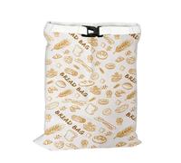 Bags for Sourdough Bread 2 Pieces Reusable Food Storage | Cotton Material, 2 Pack, 43x33cm Size, Keeps Fresh Longer, Home Kitchen Use