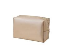 Bags for Women Makeup Bag for Purse Pu Leather Makeup Pouch Travel Makeup Bag with Zipper(Gold Large)