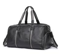 Bags for Women Male Female Travelling Duffle Bag Hand Carry Bags Soft Genuine Leather for Airplane Gym Bag,D-46 * 26cm