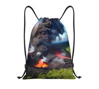 Bags Kilauea Volcano Bloom Print String Bag Versatile Backpacks Trainer For Women Men School