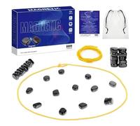 Bags Magnetic Chess Game, Magnet Game with String Set Skill Portable Educational Checkers, Battle Effect Family Party Supplies for Family Gathering and Travel, Strategy Table Top Games Board(#A)