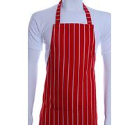 Bags-n-Aprons Butchers Apron Red/White stripe