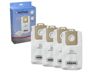 Bags Nilfisk Power Allergy Silver Jubilee Eco P10 P20 Vacuum Dust Bag x4 Genuine