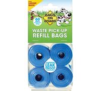 Bags On Board Dog Poo Bags | Strong, Leak Proof Dog Waste Bags | 60 Blue Bags
