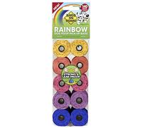 Bags on Board Strong, Leak Proof Dog Poop Pick-up Bags - Rainbow (140 Bags)