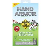 Bags on Board Hand Armour Extra Thick Dog Poo Bags with Leak Proof Protection, 100 Bags