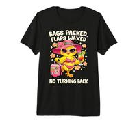 Bags Packed Flaps Waxed Canary Funny Vacation Premium T-Shirt