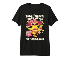 Bags Packed Flaps Waxed Canary Funny Vacation Premium T-Shirt