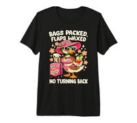 Bags Packed Flaps Waxed Mallard Funny Vacation Premium T-Shirt