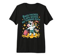 Bags Packed Flaps Waxed Unicorn Boy Men Trip Summer Vacation Premium T-Shirt