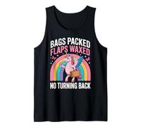 Bags Packed Flaps Waxed Unicorn Funny Inappropriate Vacation Tank Top