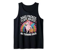 Bags Packed Flaps Waxed Unicorn Funny Inappropriate Vacation Tank Top
