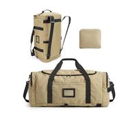 BAGSAMRT 60L Foldable Travel Duffle, Large Holdall Bag for Weekend Gym