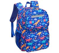 Bagseri Boys Backpack Kids - Toddler Backpack School Bags for Boys Kids Rucksack Water Resistent Cute Primary Dinasour Backpack 15 Inch (Blue)