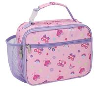 Bagseri Lunch Bag for Girls - Kids Lunch Box for Girls Reusable Leak-Proof and Insulated Kids Lunch Bag Toddler for Daycare and School, Pink Butterfly