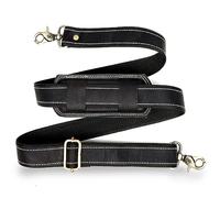 Bagsifi 60-inch Genuine Black Leather Shoulder Straps for Bags Perfect Crossbody Strap for Laptop Bag, Messenger Bags, Briefcase, Satchel, Purse, Handbag, Duffle Luggage, Totes, Gym Bags