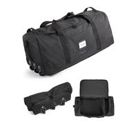 BAGSMART 83L Foldable Holdall Bag with Wheels, Men's Large Travel Duffle | Weekend, Overnight, Sports Gym, Camping, Hold Luggage, Hand Carry, Rolling, Two-person Lift, Black