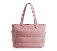 bagsmart Tote Bags for Women - 20L Lightweight Taslan Puffer Handbag with 15.6" Laptop Compartment, Water-Resistant Shoulder Bag for Work, Teacher/Nurse, School, Travel & Gym